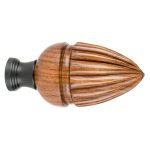 Tapa final Colonial Oval Marrón - 1 ud.