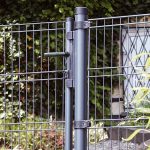 Stabilit Puerta de valla 1,18 x 1,03 m - Antracita/gris - Metal