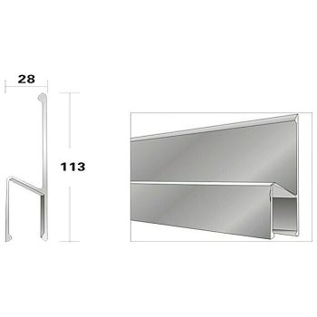 Wisent Perfil nivelador Largo: 150 cm - Perfil en H