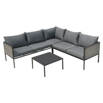 Conjunto de muebles Hobbes 3 pzs. - Acero - Gris