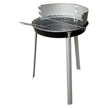 Grillstar Barbacoa de carbón Denver Diámetro de la superficie de la parrilla: 34 cm - Negro/Plateado