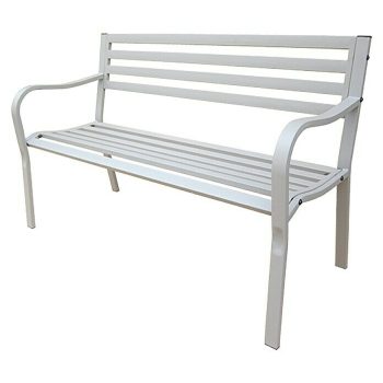 Sunfun Banco de jardín Jana 128 cm - Gris