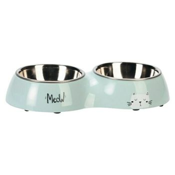 Tazón para mascotas Apto para: Gatos - Acero inoxidable/plástico - 220 ml