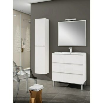 Camargue Mueble de lavabo Módena 3C L x An x Al: 45 x 80 x 69 cm - Blanco - Brillante