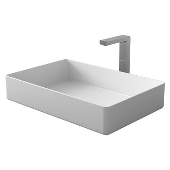Camargue Lavabo Molí 58 x 38 cm - Con esmalte antibacteriano - Sin desbordamiento - Blanco