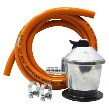 Regulador de presión de gas con tubo 1,5 m Presión de funcionamiento: 30 mbar