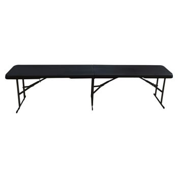 Banco plegable Every L x An x Al: 183 x 28 x 43 cm - Negro