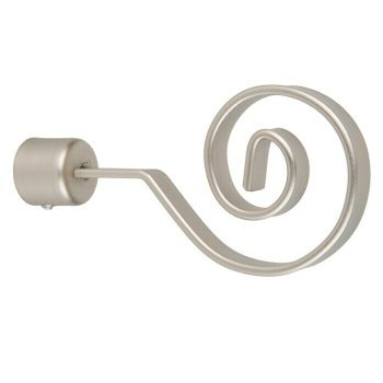 Tapa final Espiral plano Plateado - 1 ud.