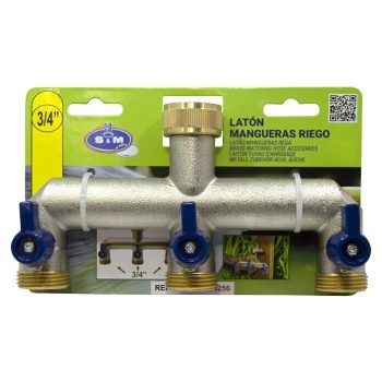 Distribuidor 3 vías Metal