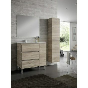 Mueble de lavabo Hermes L x An x Al: 45 x 80 x 85 cm - Roble - Mate
