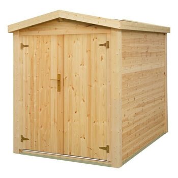 Caseta para jardín Medidas ext. An x Pr: 164 x 223 cm - Madera - Natural