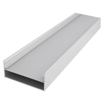 Perfil de bloques de vidrio perimetral Plateado - 300 x 8 cm - Aluminio