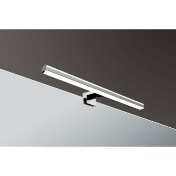 Aplique LED para espejo Kappa 9 W - Cromo - L x An x Al: 10 x 40 x 6 cm