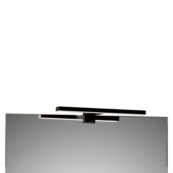 Aplique LED para espejo Altair Negro - L x An x Al: 12 x 30 x 5 cm