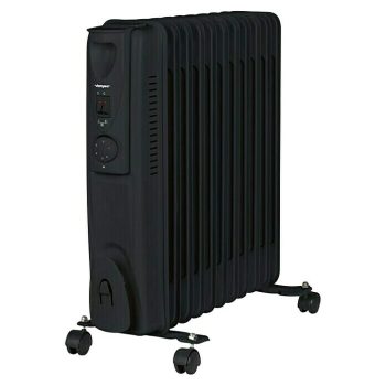 Voltomat HEATING Radiador de aceite 2.500 W - Habitaciones de hasta 25 m2 - Negro