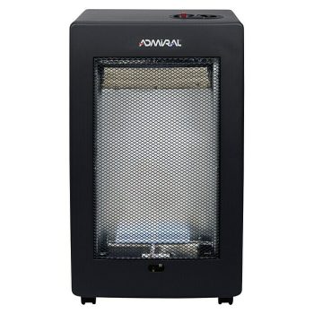 Admiral Estufa de gas de llama azul Berna AD-20AZ 3,8 kW - Negro