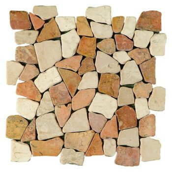 Malla mosaico Rocaplana 30 x 30 cm - Rojo/Beige|Mínimo 10 unidades