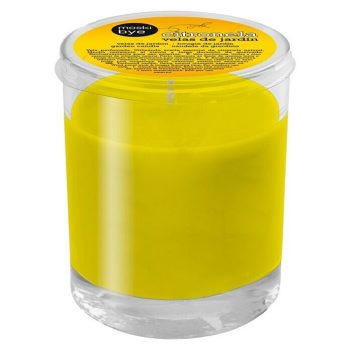 Vela de citronela en vaso de cristal Amarillo - Mínimo 20 unidades