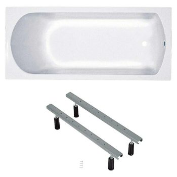 Camargue bañera con pies Arles 170 x 75 cm - Acrílico sanitario - Blanco