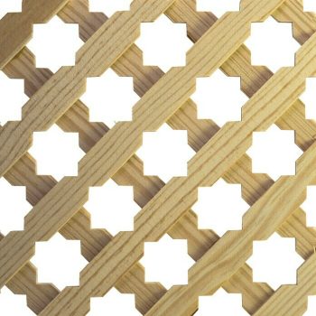 Celosía de madera D12 Estrella 85 x 107 cm