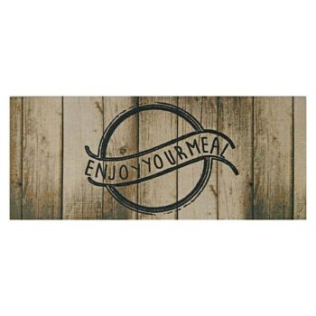 Alfombra corredera de cocina Kitpic enjoy Marrón - 120 x 50 cm