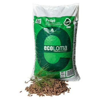 Pellets de madera Ecoloma 1 saco - 15 kg - Mínimo 20 unidades