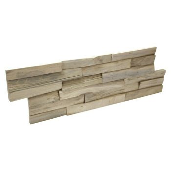 Panel de revestimiento Ultrawood Teca Benevento 49,5 cm x 18 cm x 12,5 mm|Mínimo 10 unidades