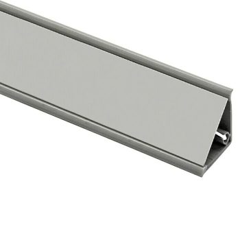 Copete liso plata para encimera de cocina 3,32 x 4 cm