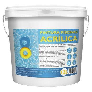 Pintura para piscinas acrílica Azul - 2 l - Mate