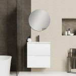 Mueble de lavabo Zeus L x An x Al: 44,6 x 70 x 64 cm - Blanco - Mate