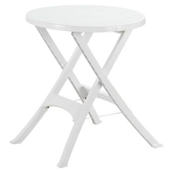 Mesa de jardín Mercurio x Al: 65 x 72 cm - Blanco