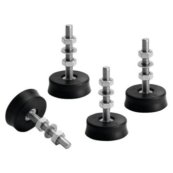 Amortiguador de vibraciones S40 Negro - 4 ud. - Mínimo 20 unidades