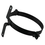 Abrazadera de pared esmaltada Diámetro: 200 mm - Negro