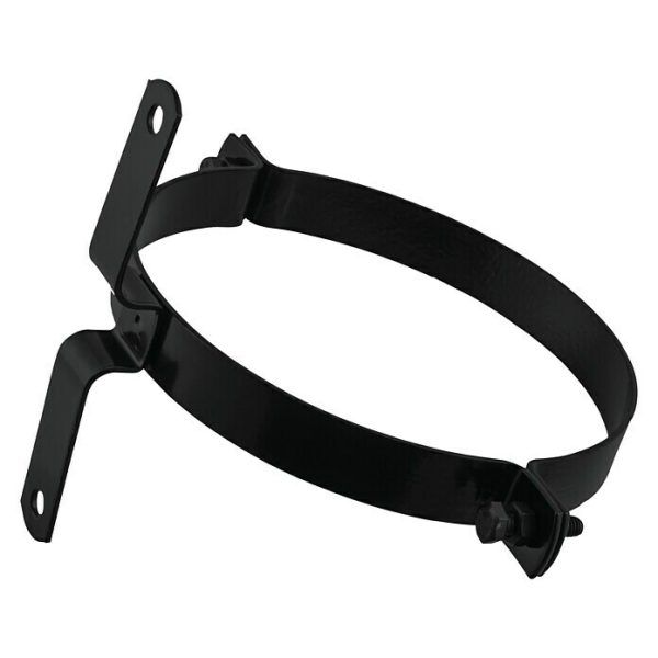 Abrazadera de pared esmaltada Diámetro: 200 mm - Negro