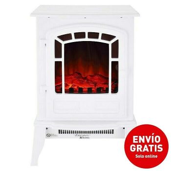Voltomat HEATING Chimenea eléctrica Lisboa Blanco - 2.000 W - 24 x 39 x 56,5 cm