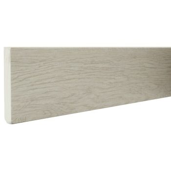Zócalo de PVC Roble Blanco 2,2 m x 13 mm x 90 mm
