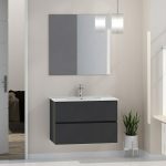 Mueble de lavabo Inca L x An x Al: 46 x 80 x 54,5 cm - Gris