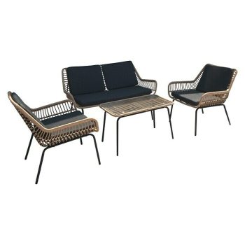 Conjunto de muebles Carolina 4 pzs. - Negro