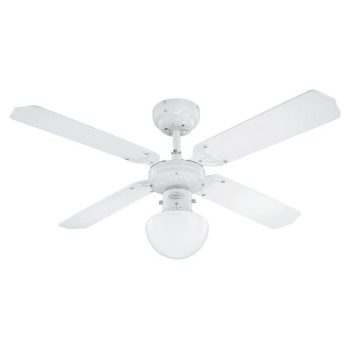 PR Klima Ventilador de techo Champion 105 cm - Blanco - 60 W - AC