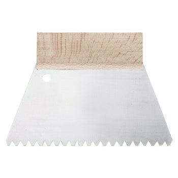 Espátula dentada B3 Ancho de hoja: 180 mm - Material espátula: Metal - Mínimo 20 unidades