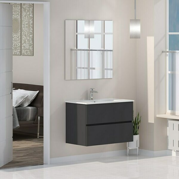 Mueble de lavabo Inca L x An x Al: 46 x 80 x 54,5 cm - Gris