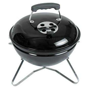Kingstone Barbacoa redonda con tapa Cutie Pie Diámetro de la superficie de la parrilla: 37 cm - Negro
