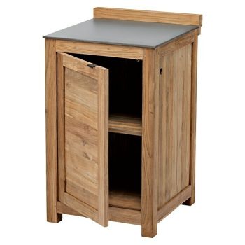 Sunfun Zoe Módulo para Barbacoa Armario Marrón - An x Pr x Al: 58 x 63 x 92 cm - Madera - Con puerta