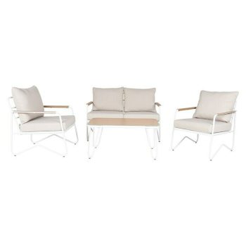 Conjunto de muebles Alejandra 4 pzs. - Acero/Poliéster - Blanco