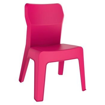 Silla de jardín Jan Fucsia - Polipropileno - Apilable