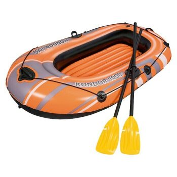 Bote hinchable Kondor 1.000 L x An x Al: 1,55 m x 93 cm x 30 cm - Apto para: 1+1 personas - Carga útil: 80 kg