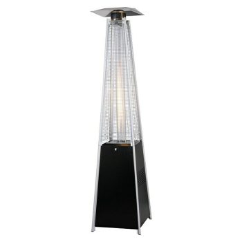 Estufa de exterior pirámide Fulmo 13 kW - Altura: 227 cm - Negro