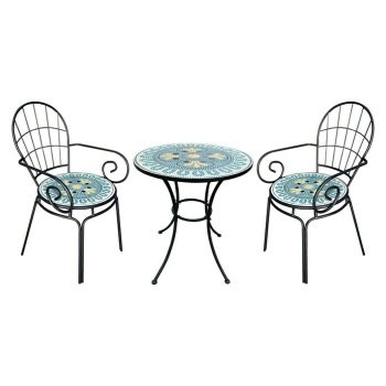 Conjunto de muebles Berta 3 pzs. - Mosaico - Mosaico - Negro