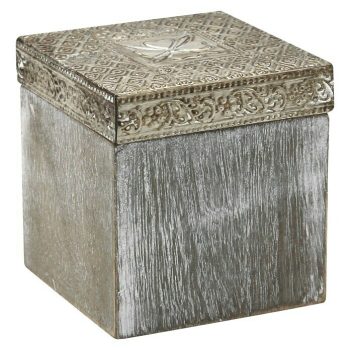 Caja con tapa Home 10 x 10 x 10 cm - Madera|Mínimo 10 unidades