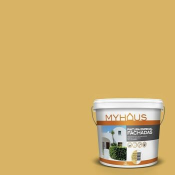 Pintura para fachadas Myhaus Mostaza - 4 l - Mate